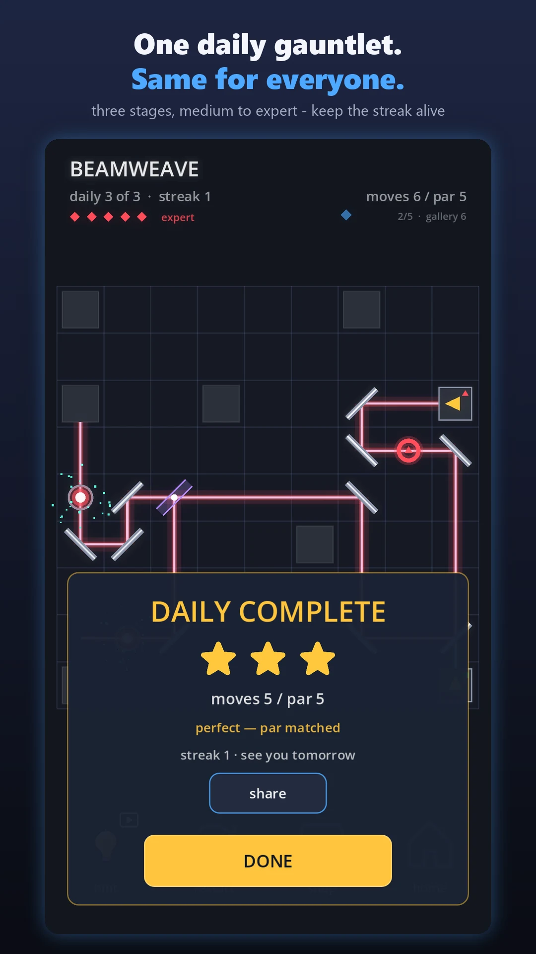 Beamweave: Light Beam Puzzle screenshot