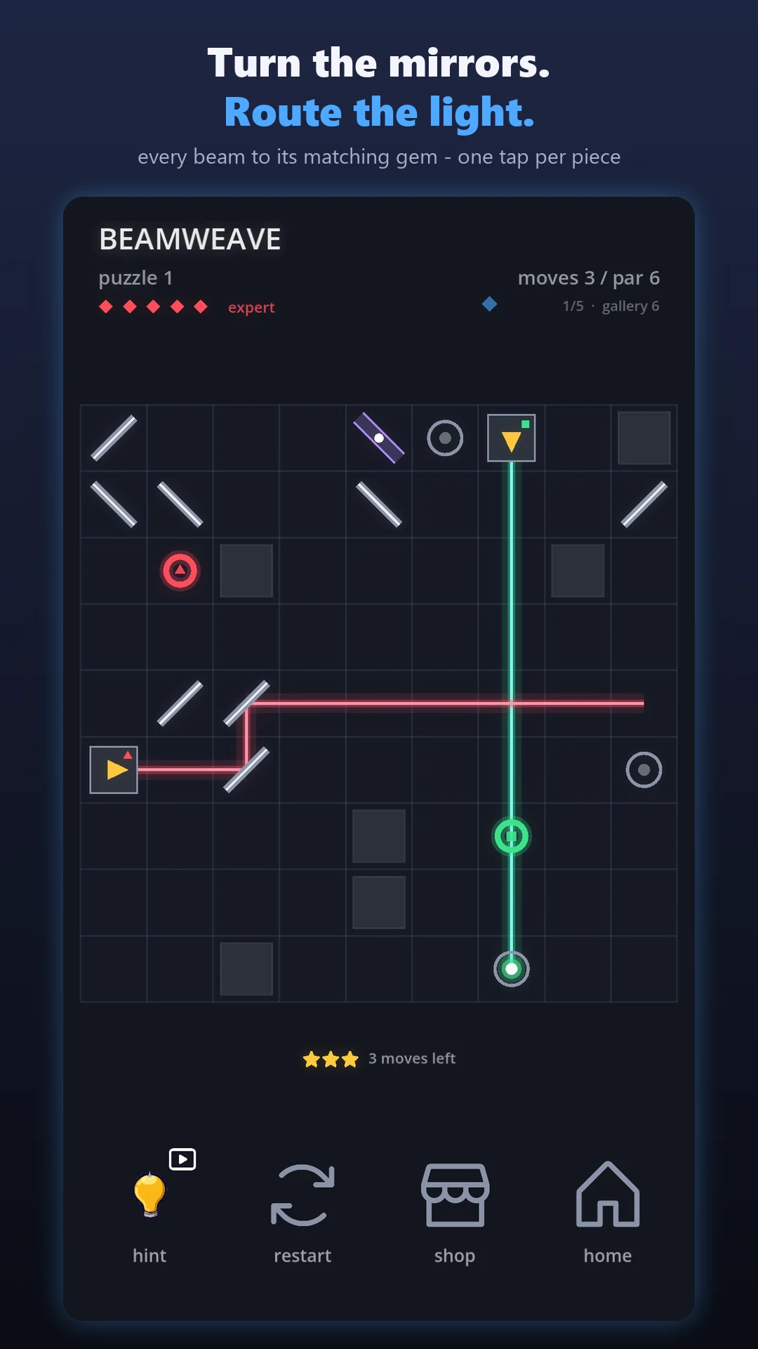 Beamweave: Light Beam Puzzle screenshot