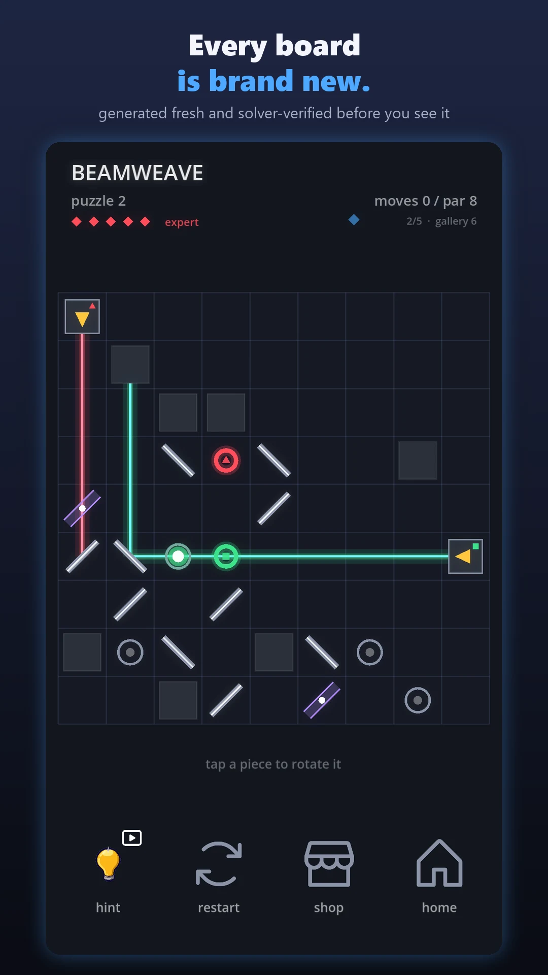 Beamweave: Light Beam Puzzle screenshot