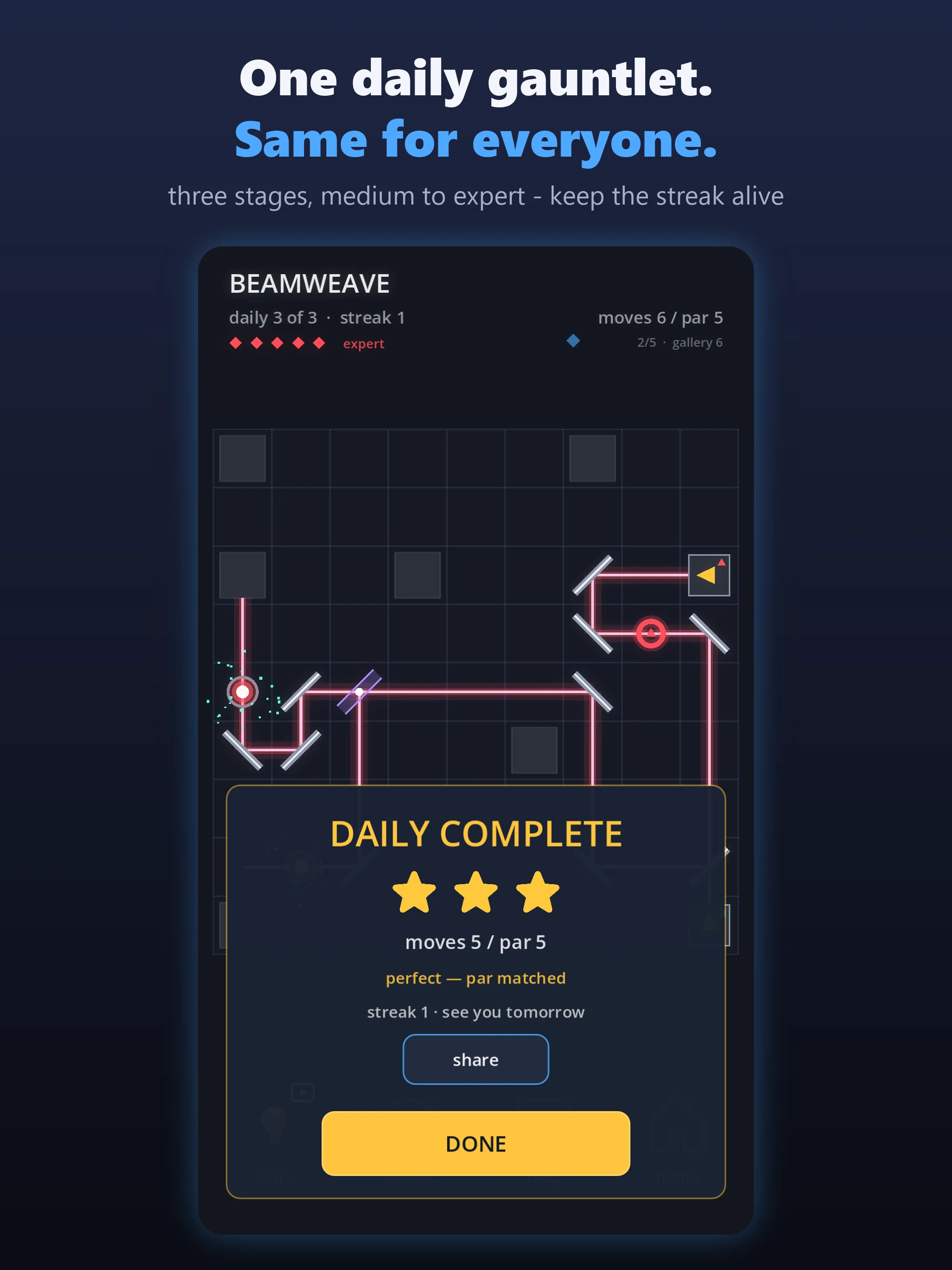 Beamweave: Light Beam Puzzle screenshot