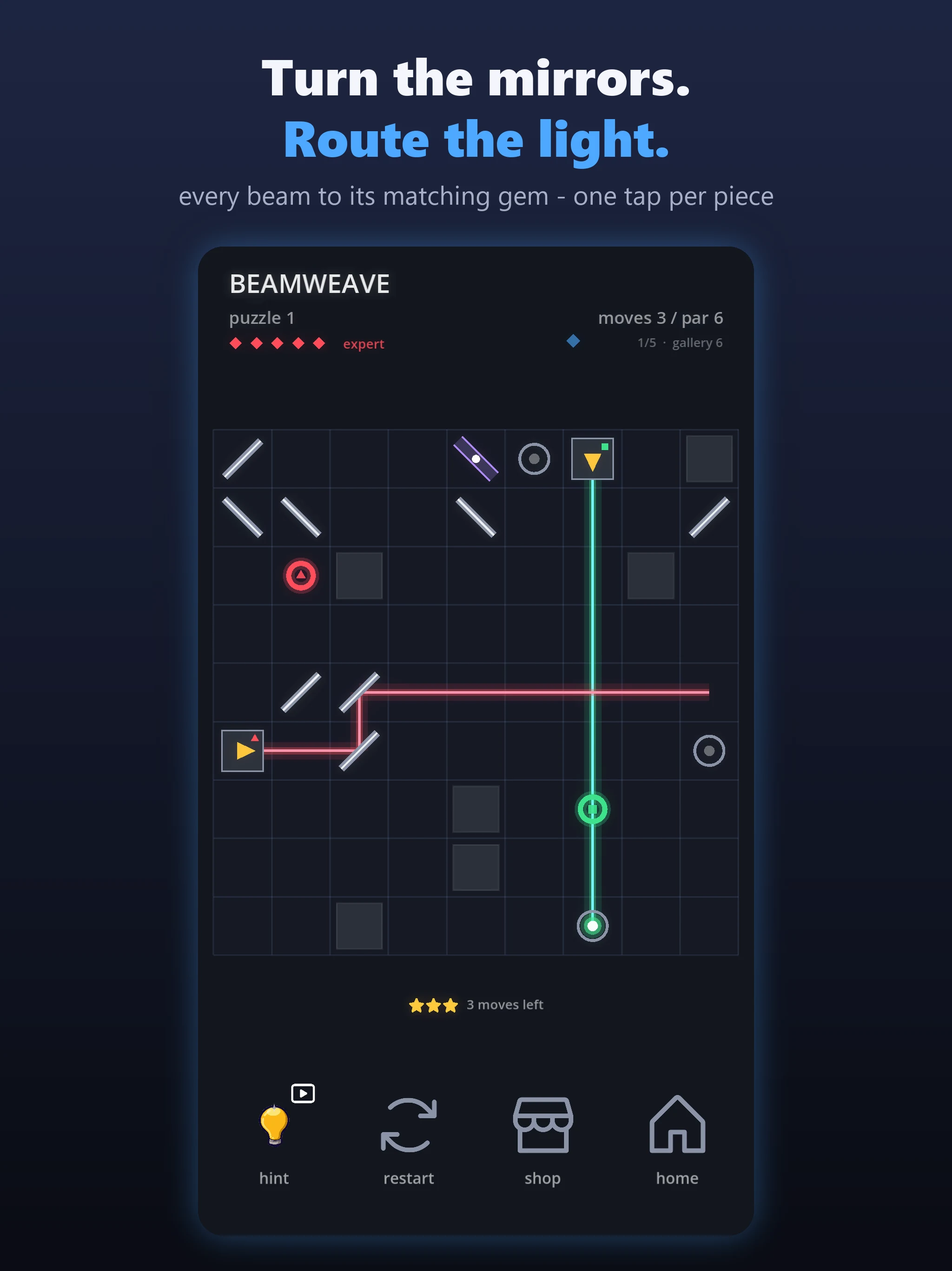 Beamweave: Light Beam Puzzle screenshot